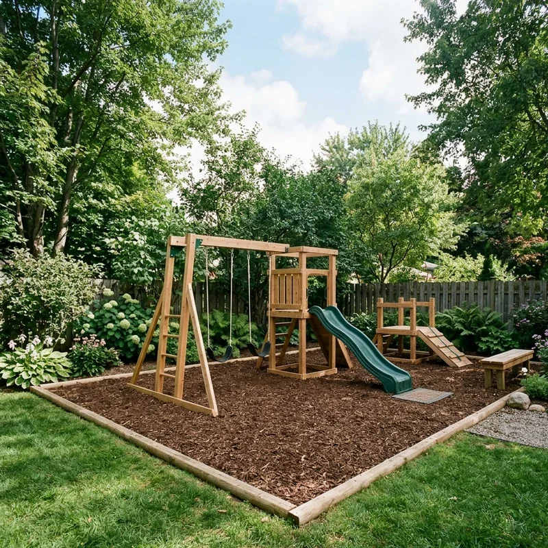 15 Backyard Playground Mulch Ideas for Safer Play