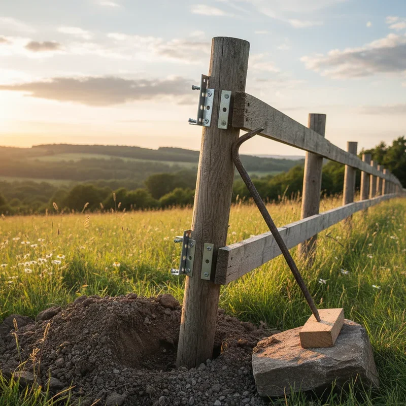 How to Fix a Leaning Fence Post