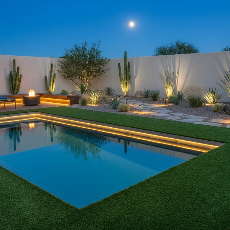 Turf Around Pool Ideas