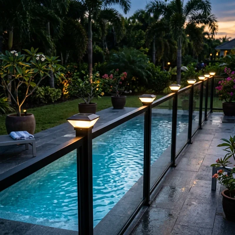 Pool Fence Lighting Ideas