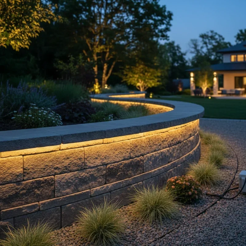 Retaining Wall Lighting Ideas