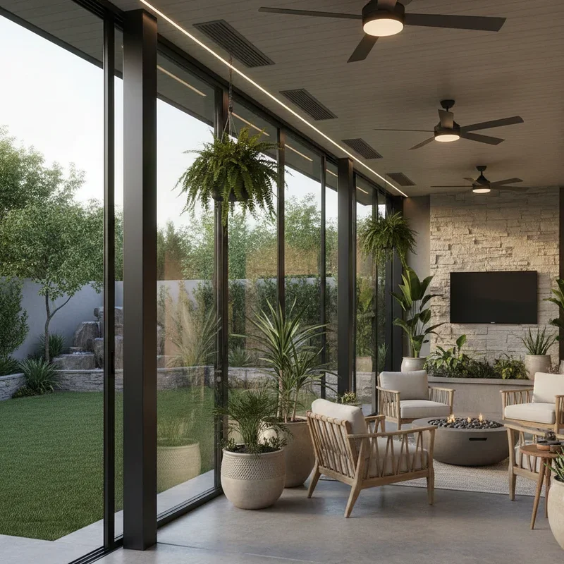 Backyard Enclosed Patio Ideas