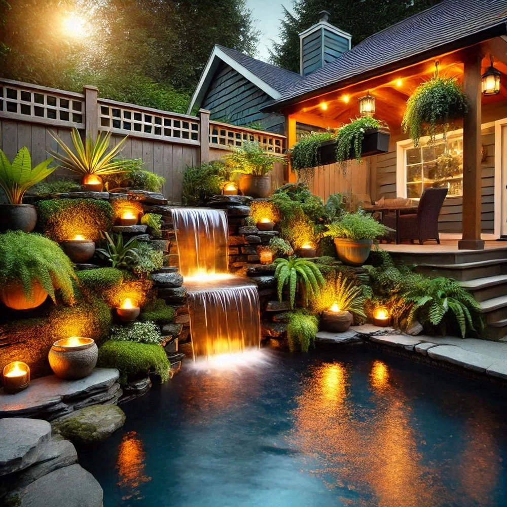 15 Stunning Waterfall Pool Ideas for Backyard Bliss