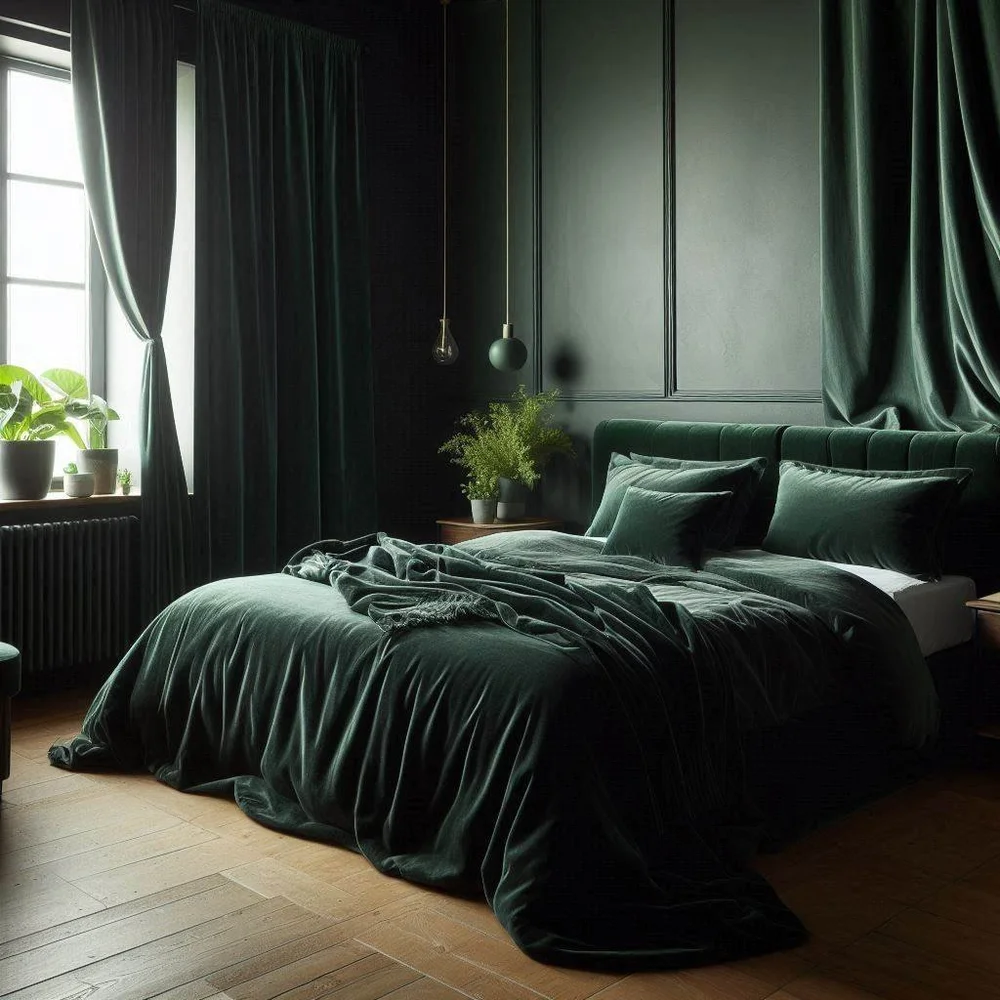 How to Design a Stylish Dark Green Bedroom