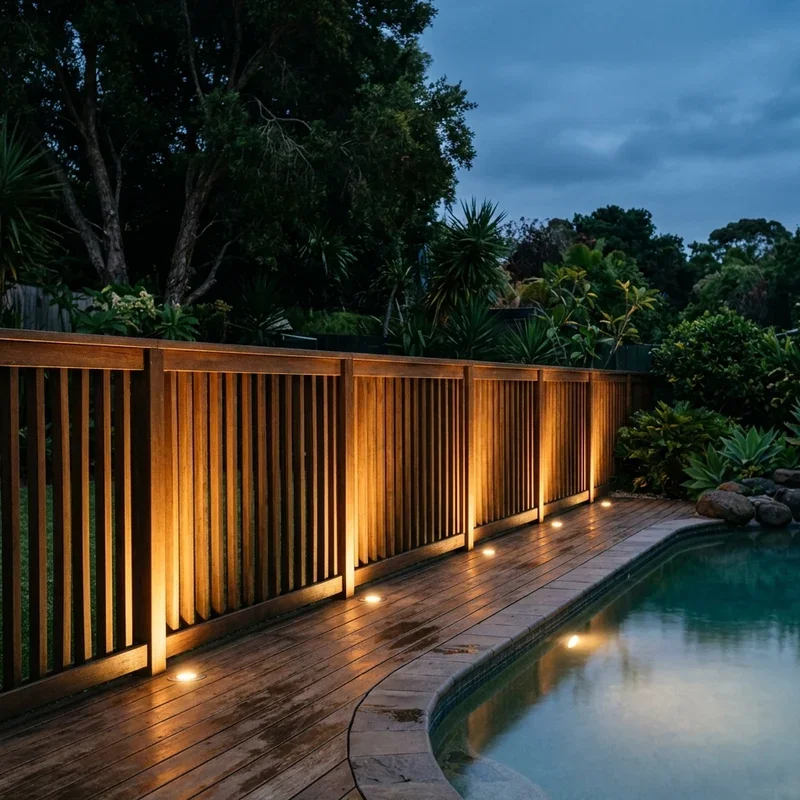 Pool Fence Lighting Ideas