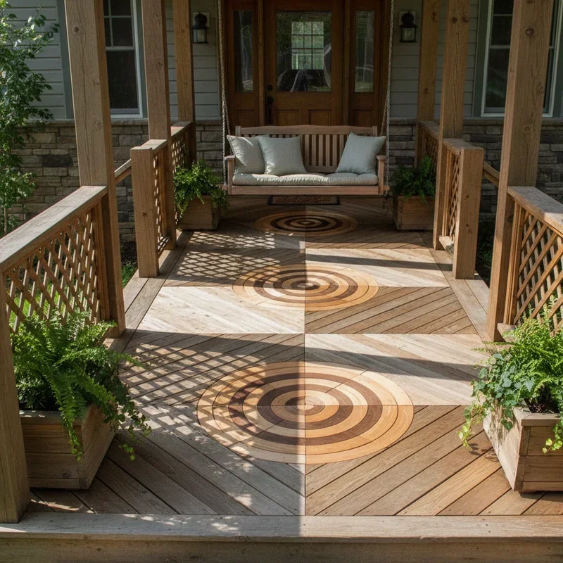 Wood Deck Front Porch Ideas