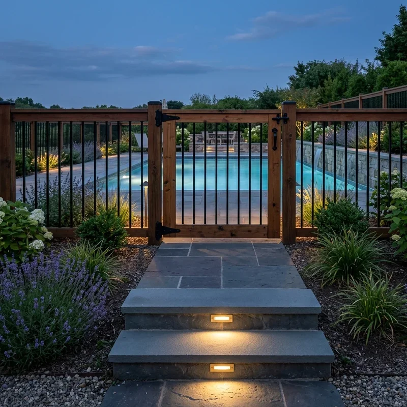 Pool Fence Lighting Ideas