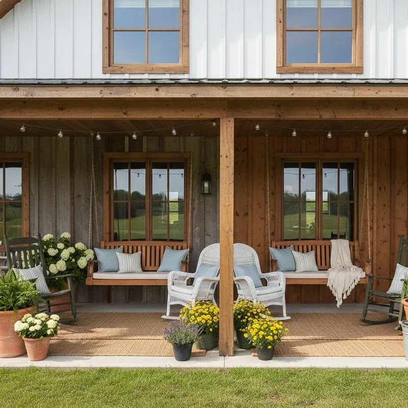 Farmhouse Front Porch Ideas