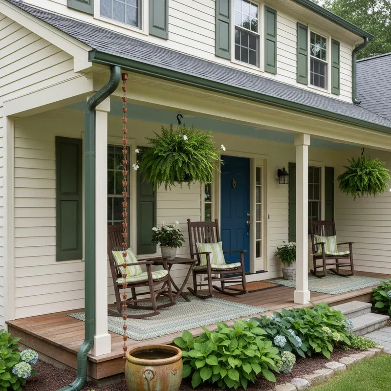 Front Porch Gutter Ideas