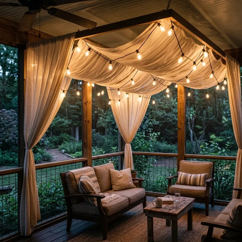 Screened Porch Lighting Ideas