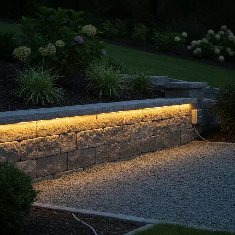 Retaining Wall Lighting Ideas
