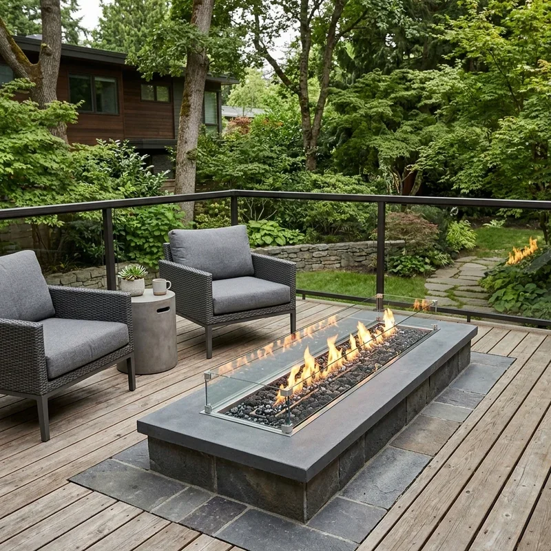 Deck With Fire Pit Ideas