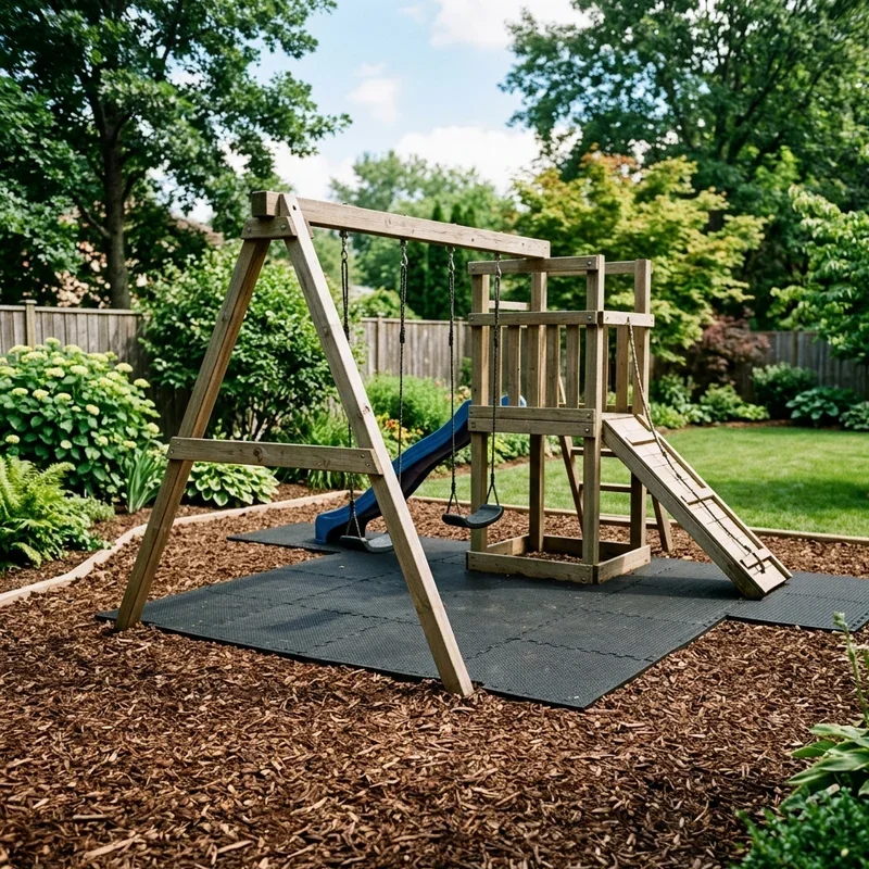 Backyard Playground Mulch Ideas