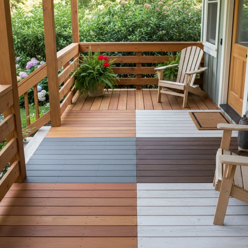 Wood Deck Front Porch Ideas