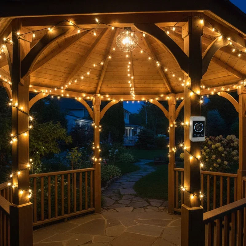 Backyard Gazebo Lighting Ideas