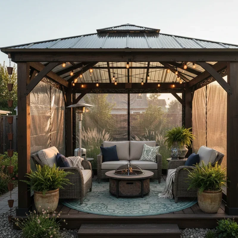 Backyard Gazebo Decorating Ideas