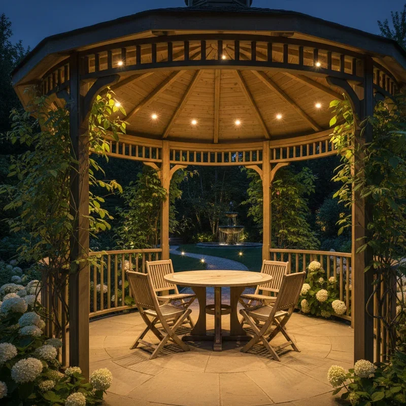 Backyard Gazebo Lighting Ideas