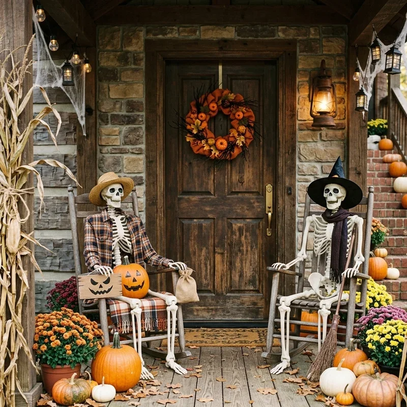 DIY Halloween Front Porch Ideas