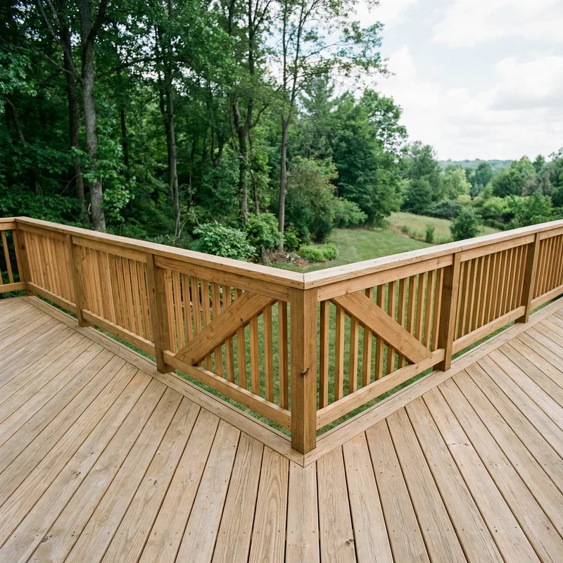 Deck Railing Corner Ideas