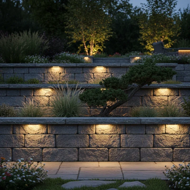 Retaining Wall Lighting Ideas