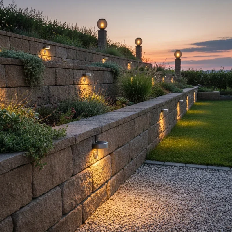 Retaining Wall Lighting Ideas