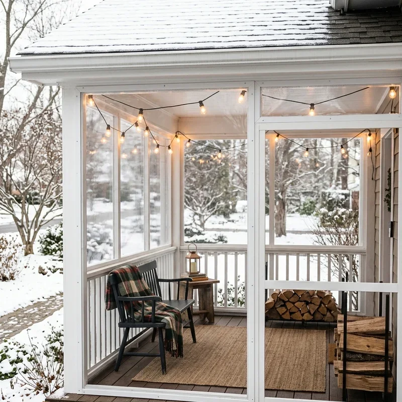15 Porch Enclosure Ideas for Winter Comfort and Style