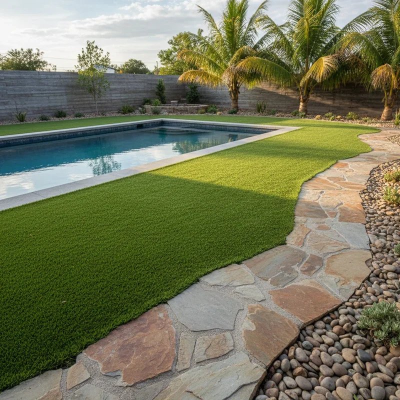 Turf Around Pool Ideas