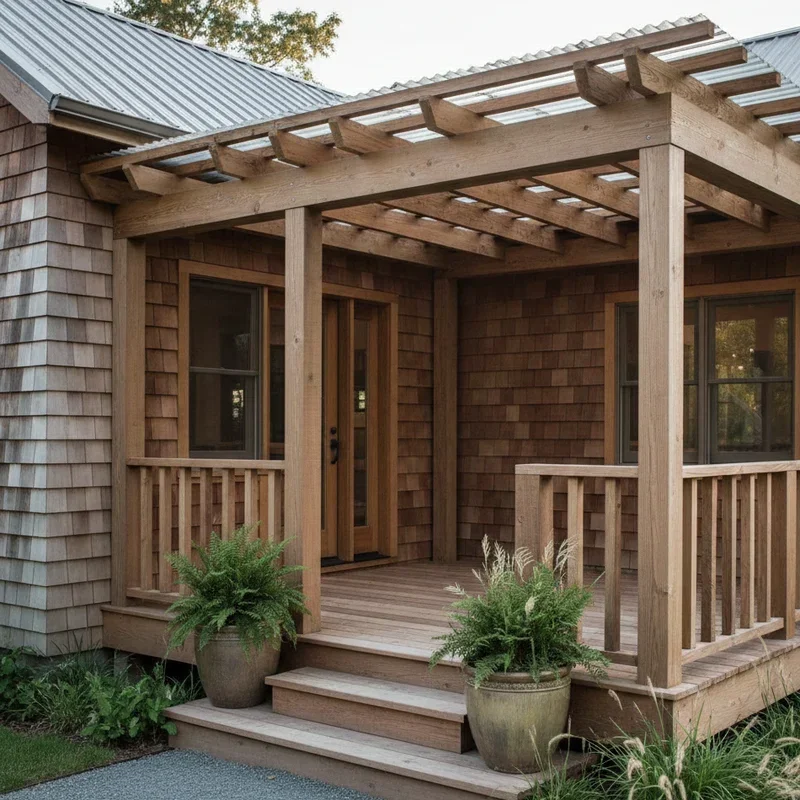 Wood Deck Front Porch Ideas