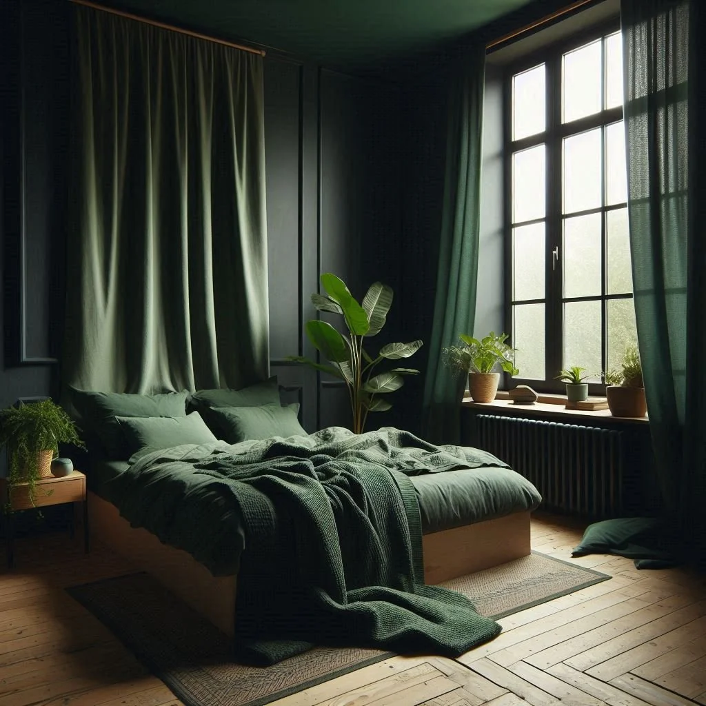 How to Design a Stylish Dark Green Bedroom
