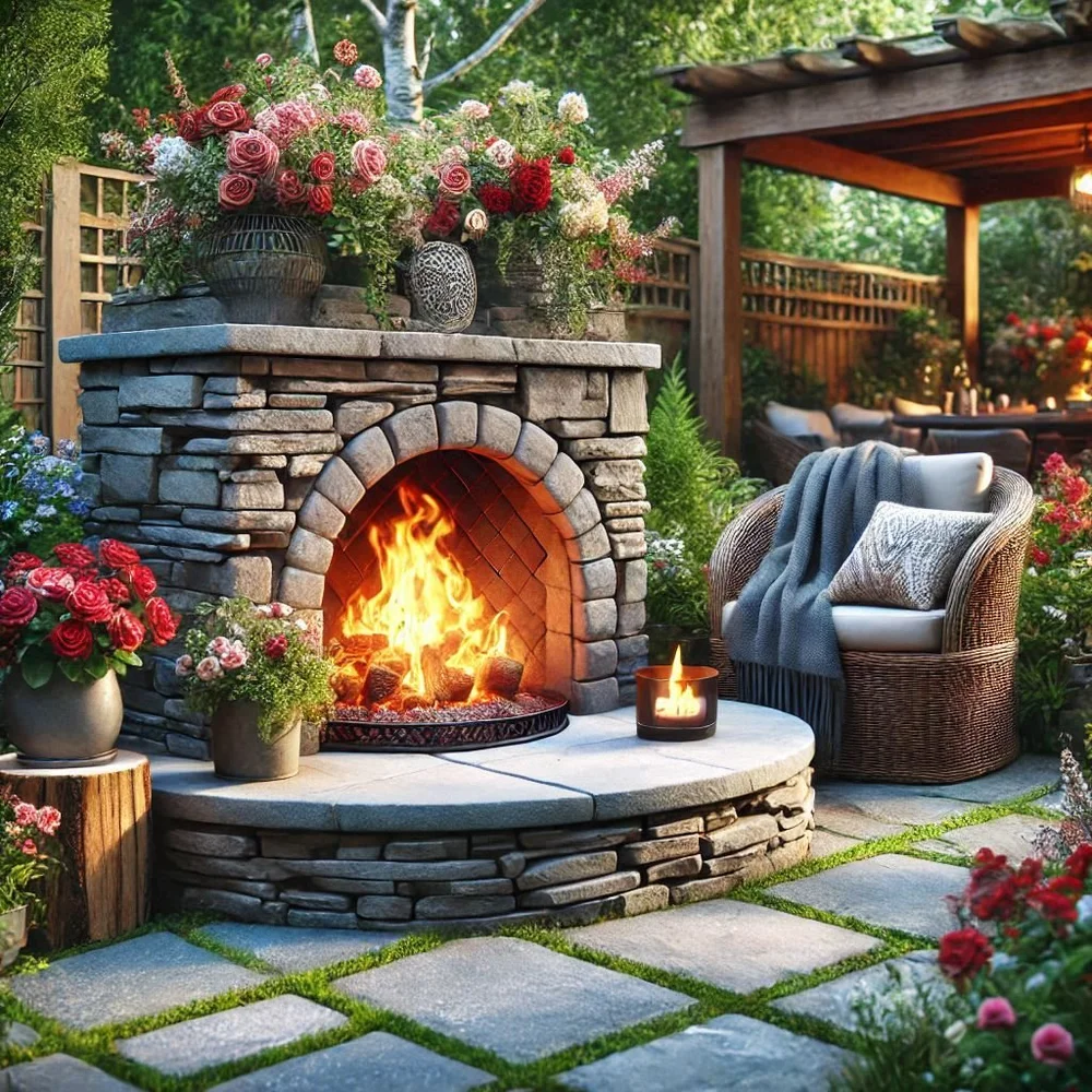 15 Small Outdoor Fireplace Ideas for Cozy Nights