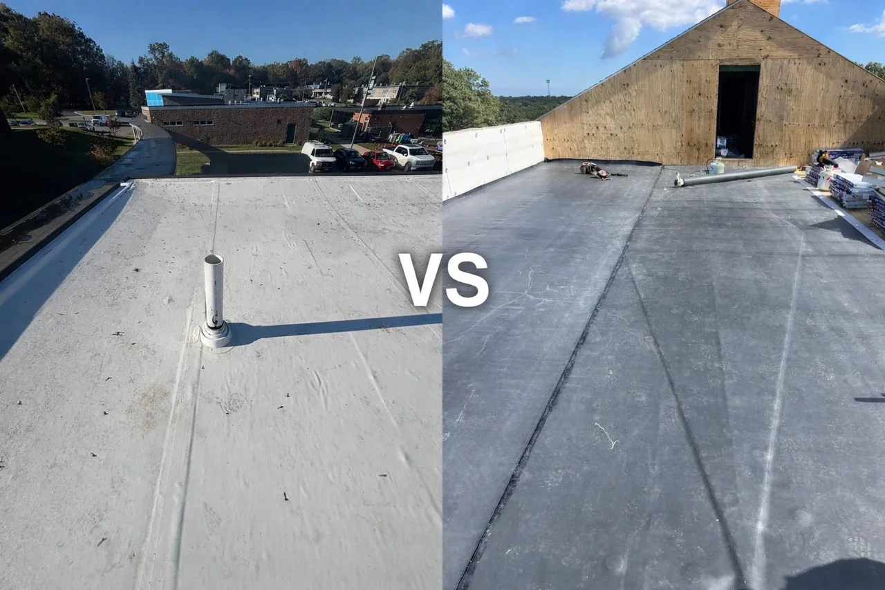 EPDM vs TPO Flat Roofing in New Jersey: A Real-World Comparison Based on Performance, Not Marketing