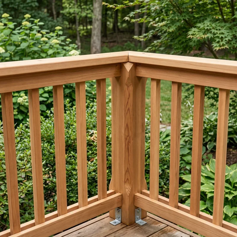 Deck Railing Corner Ideas