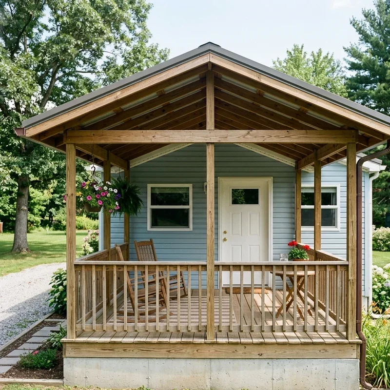 Single Wide Porch Ideas