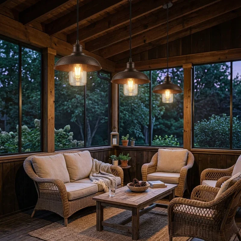 Screened Porch Lighting Ideas
