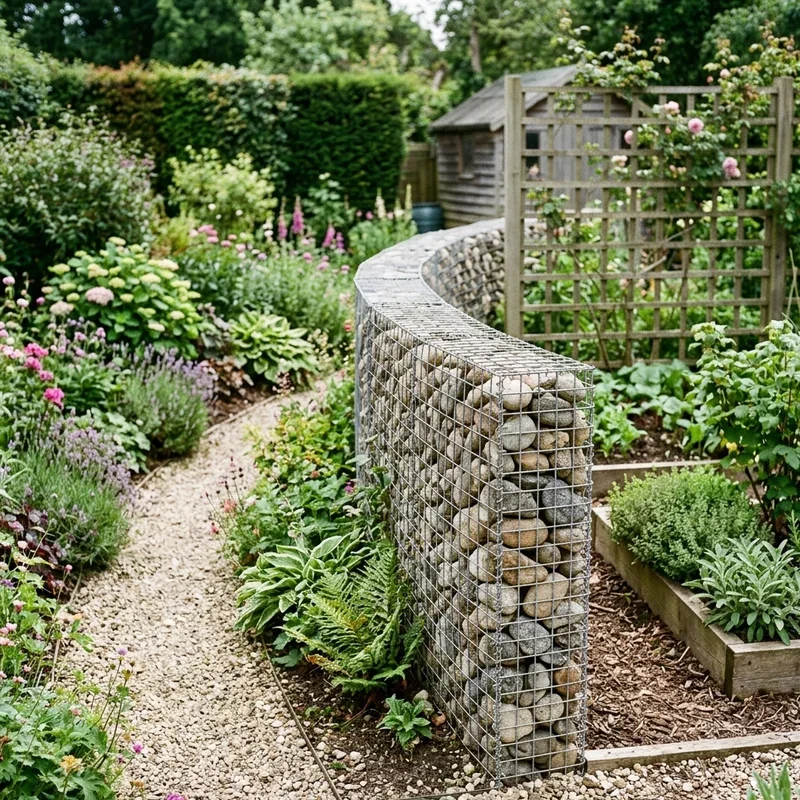 Narrow Gabion Fence Ideas