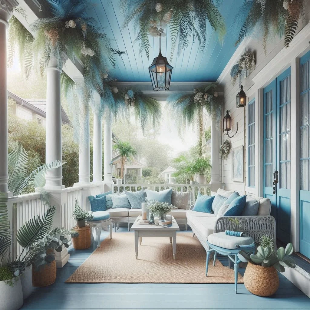 Haint Blue Porch Ceiling