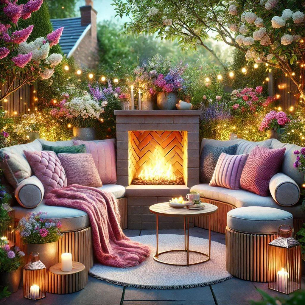 Small Outdoor Fireplace Ideas