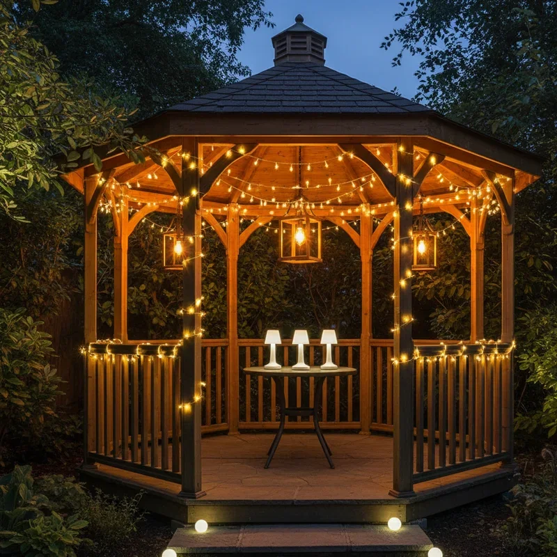 Gazebo Lighting Ideas
