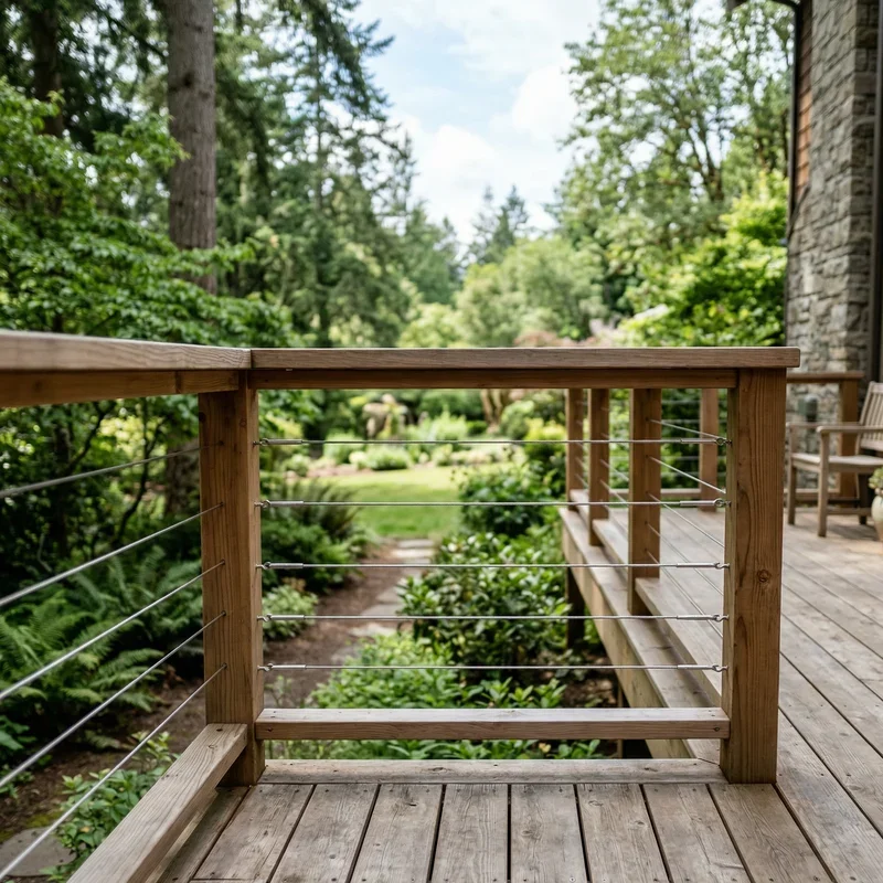 15 Deck Wire Railing Ideas for a Sleek Modern Look