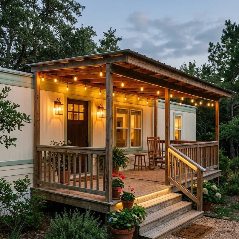 Single Wide Porch Ideas