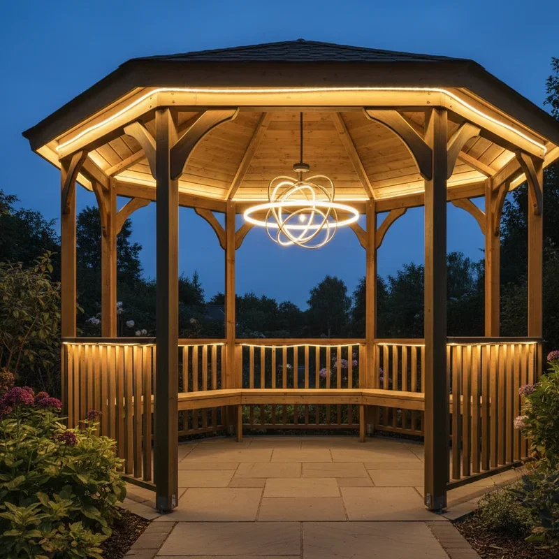 Backyard Gazebo Lighting Ideas