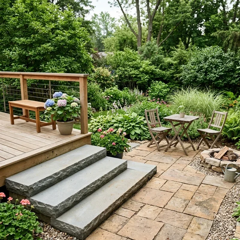 15 Step Down Patio Ideas to Elevate Your Backyard Design