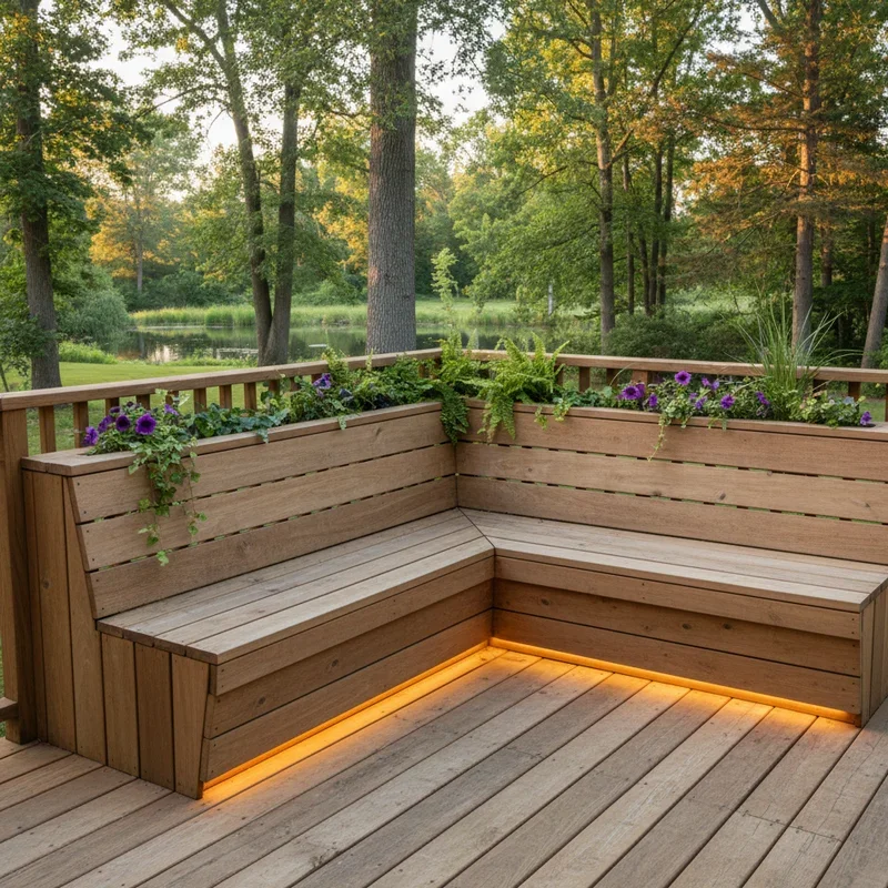 15 Deck Bench Ideas for a Cozy and Functional Outdoor Space