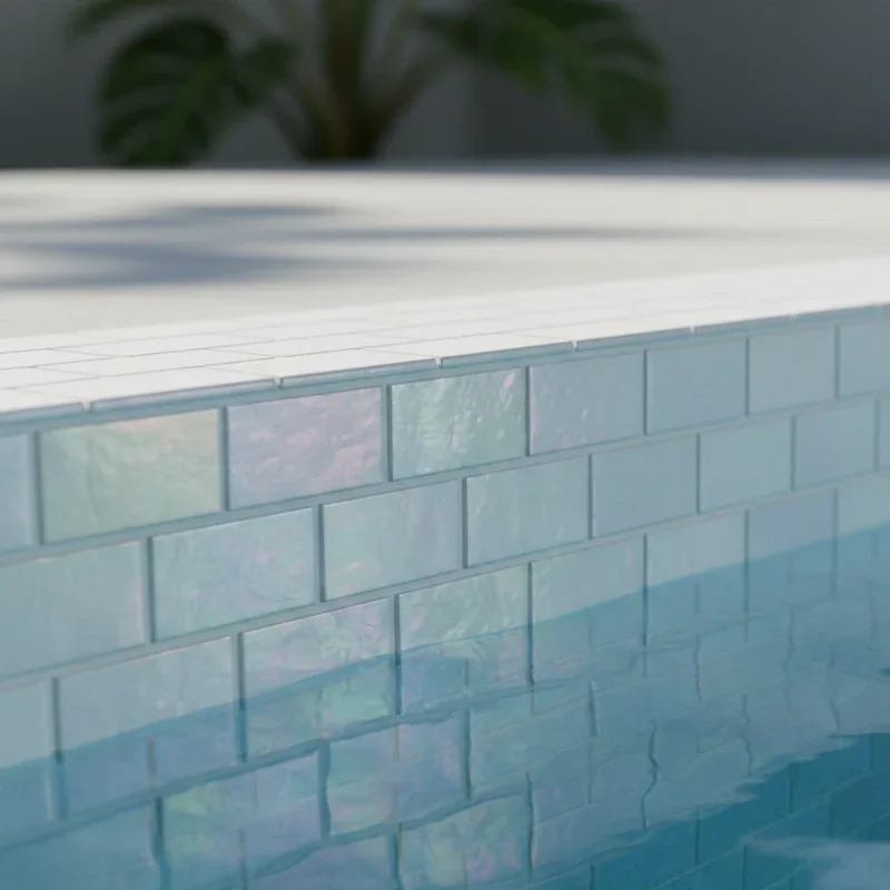 White Pool Tile Ideas