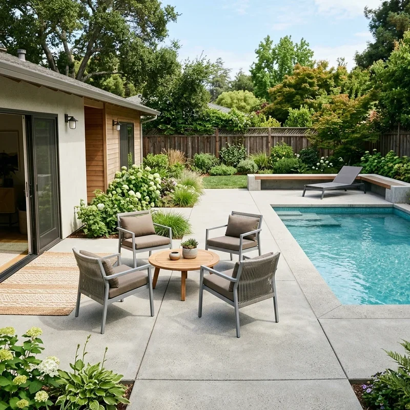 Concrete Back Patio Ideas