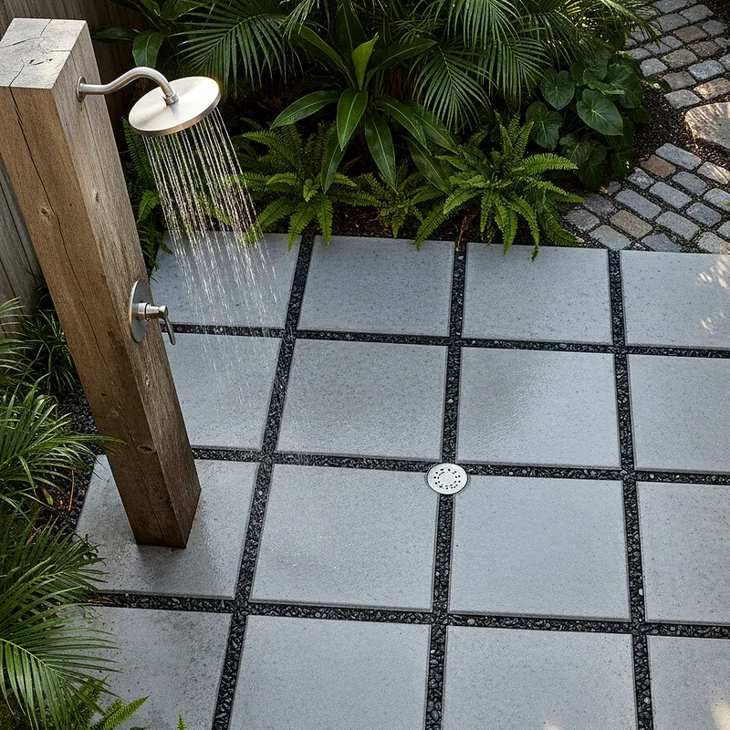 Outdoor Shower Floor Ideas