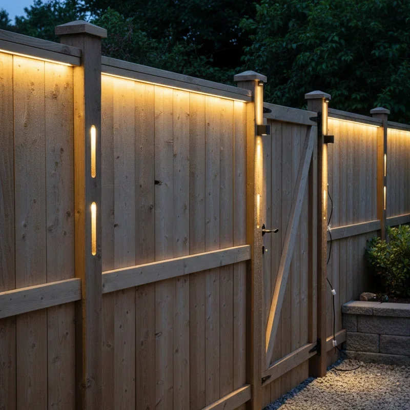 Fence Lighting Ideas