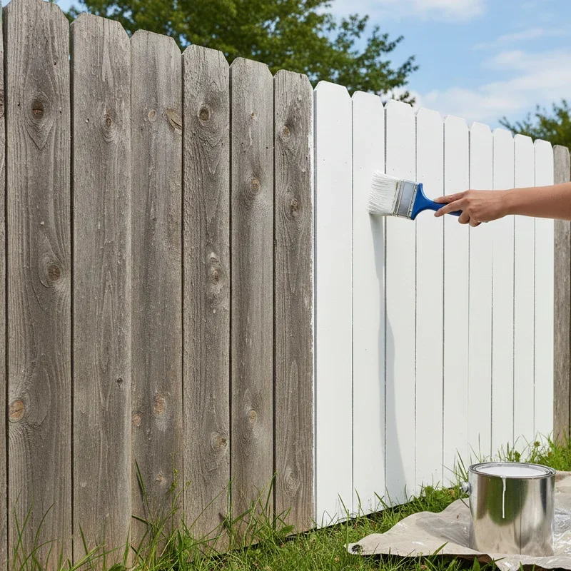 How to Paint a Fence