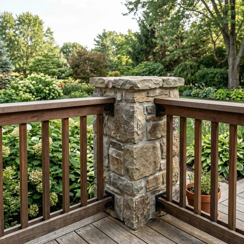 Deck Railing Corner Ideas