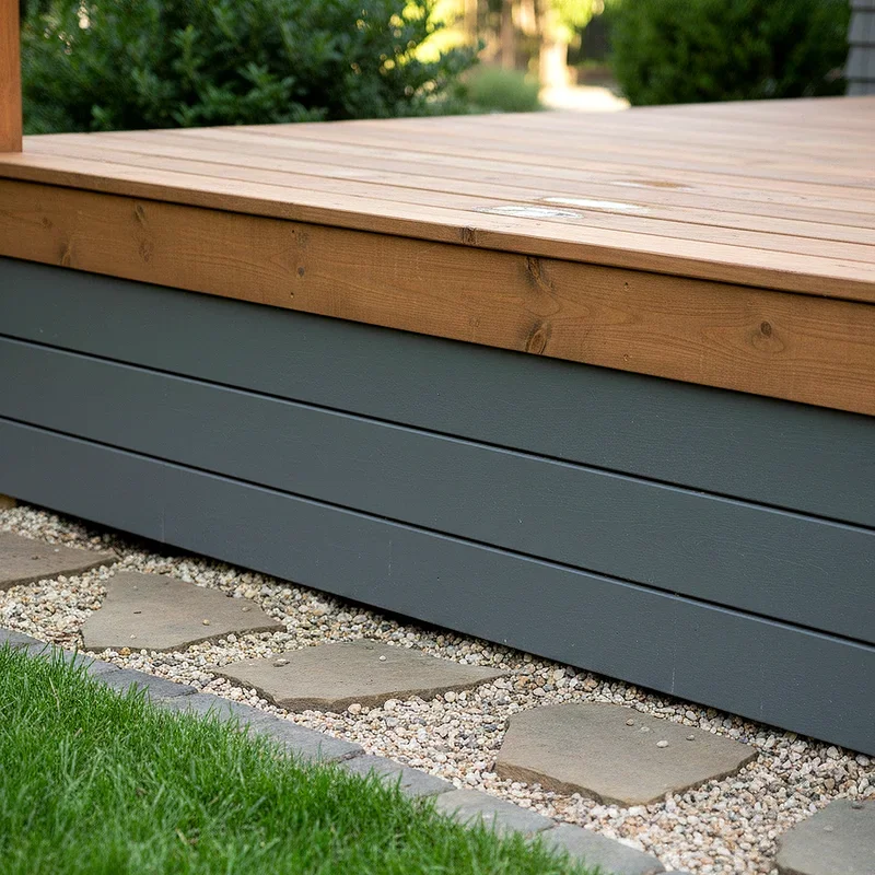 Horizontal Deck Skirting Ideas
